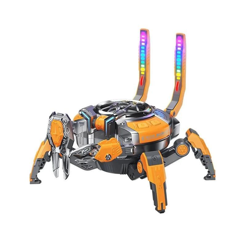 Mechanical Crab Speaker, Waterproof,Bluetooth5.0, 10W Stereo Sound,Multi-Functional, Mechanical Lighting, Deep Bass,For Party,Christmas Gifts, Audio
