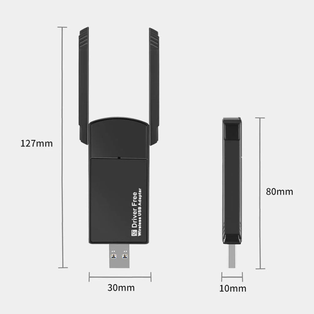 USB 3.0 Wireless WIFI Adapter 1300Mbps Long Range Dongle Dual Band 5Ghz Network