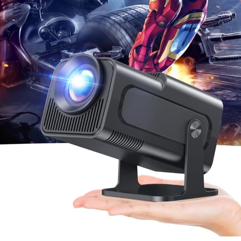 Projector Hy320Mini, Support 1080P Smart Projector, Built-In Android TV 11.0, with Wifi and Bluetooth, Automatic Keystone Correction, 180 Degree Rotating Short-Throw Projector