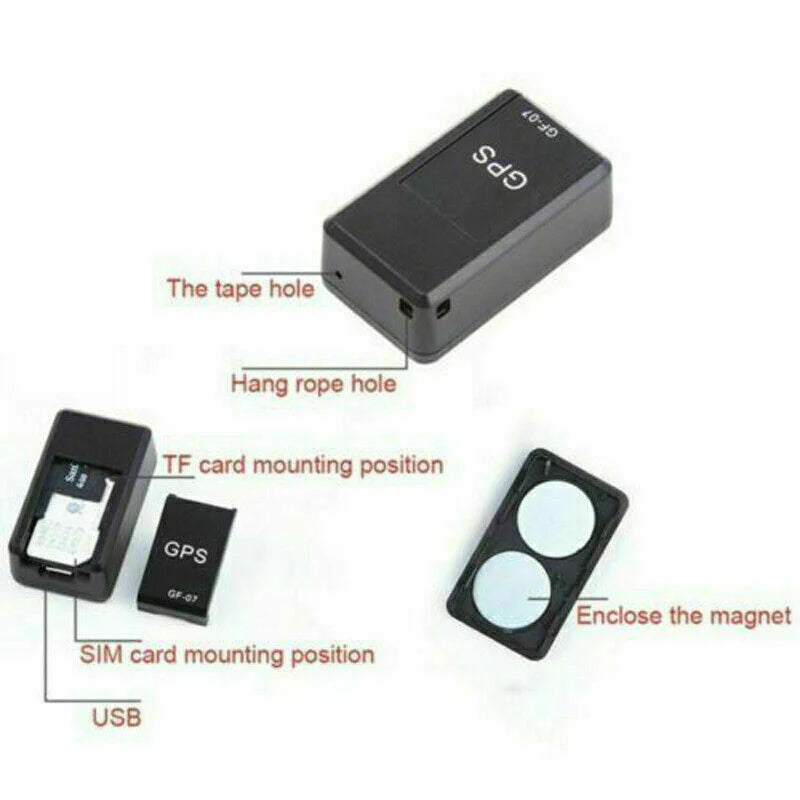 GF07 Mini Magnetic GPS Tracker Real-Time Car Truck Vehicle Locator GSM GPRS USA