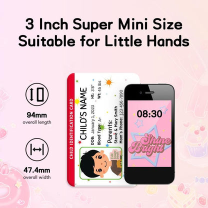 [ Best Quality] Mini Phone Super Kids Smart Phone 32G , Unlocked 4G Andriod Phone 3.0" HD Screen , Kids Phone Birthday Gift , Kids Gift Smartphone Tempered Cellphone