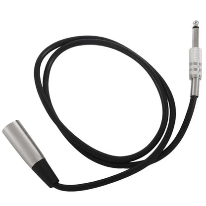 XLR 3-Pin Male to 1/4" Plug TS Microphone Mono Cable Unbalanced Shielded Audio