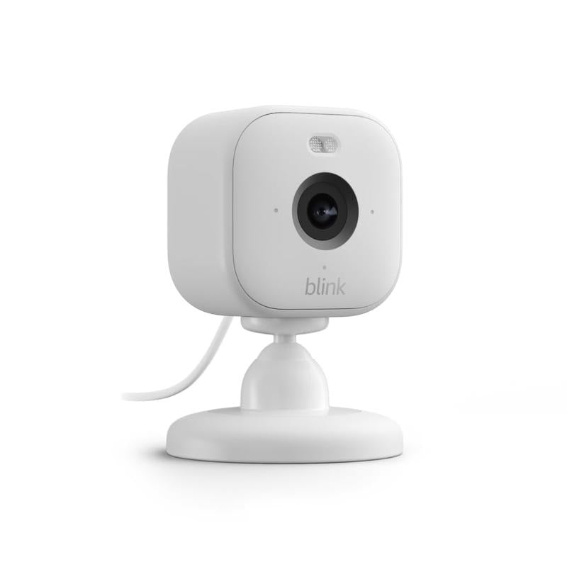 Blink Mini 2 - Home Security & Pet Camera with HD Video, Color Night View, Motion Detection, Two-Way Audio, and Built-In Spotlight - 1 Camera (White)