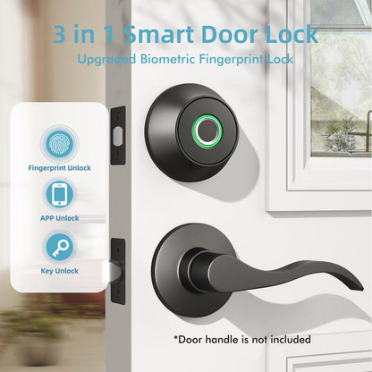 EUERTE 3Th Gen Fingerprint Door Lock with App Smart Deadbolt Auto Lock Easy Install Great for Home Perfect Replacement the Traditional Deadbolt