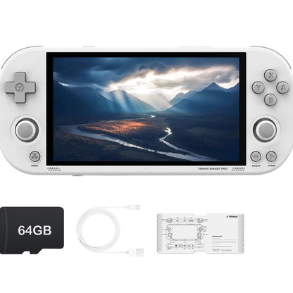 Trimui Smart Pro Handheld Game Console 64GB Linux System with 4.96"IPS Screen, Joystick, RGB Lighting & Retro Video Game Player