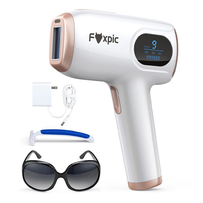 【Buy 1 Get 4】Hair Removal Device for Women and Men, 9 Smart Modes, At-Home Hair Removal Machine for Face Bikini Line Legs Arms Armpits Epilator Blade