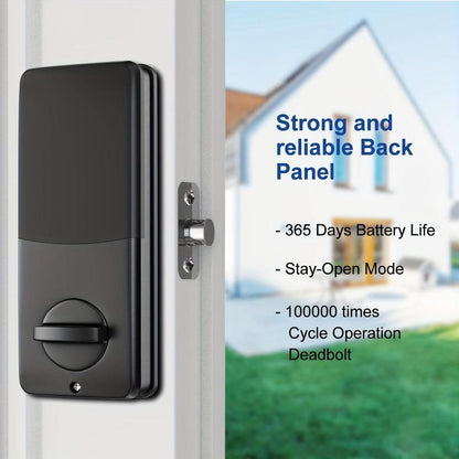 EUERTE Smart Deadbolt, Smart Door Lock, Fingerprint Door Lock, Door Lock with App Control Great for Bedrooms, Apartments Offices, Hotels