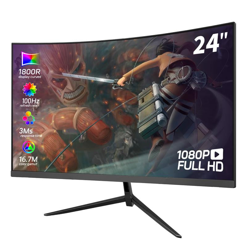 27 Inch QHD 165Hz 1MS Curved 1800R Gaming Computer Monitor,Ips,Anti-Blue Light,110% Srgb, Speaker,For Gaming and Working