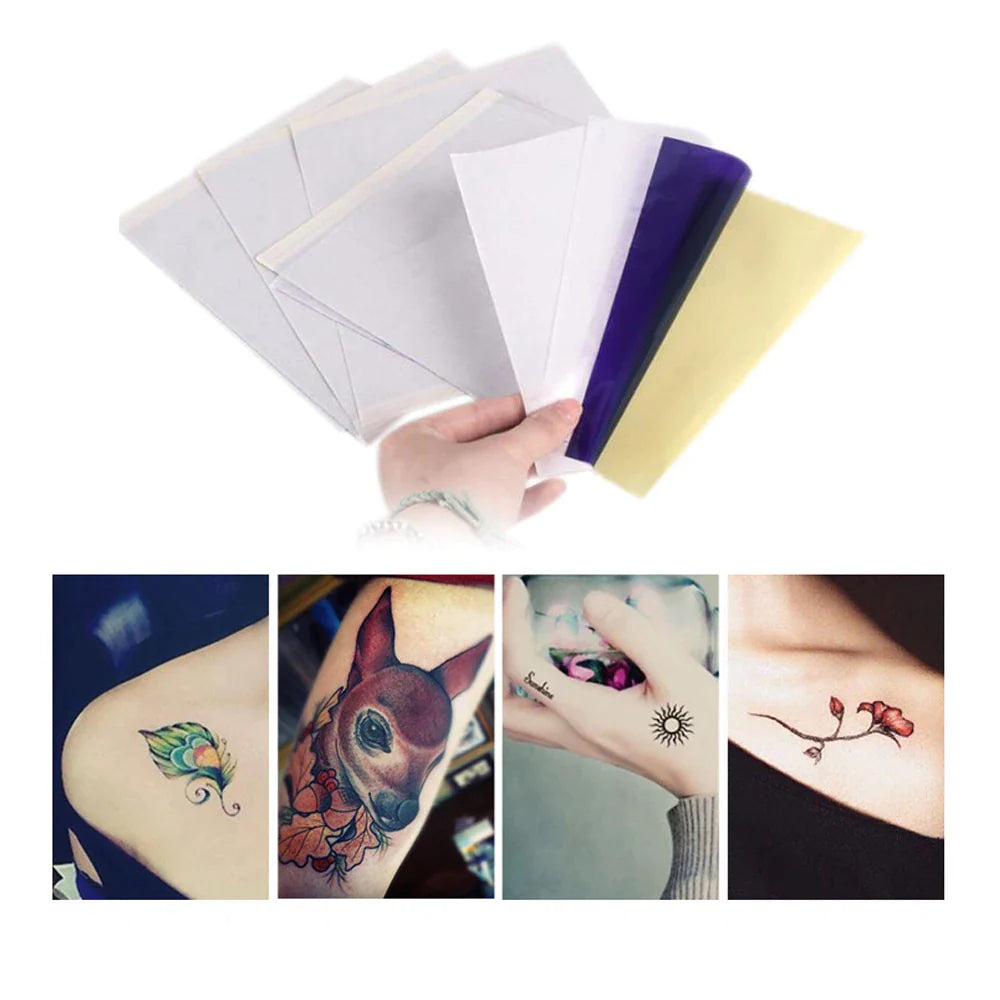 Tattoo Transfer Paper Stencil Carbon Thermal Tracing Hectograph Supplies Sheets