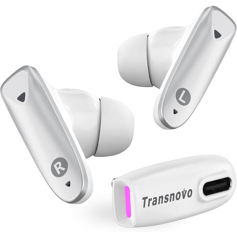 VR Wireless Gaming Earbuds 30Ms Low Latency, 2.4Ghz Wireless & Bluetooth Dual Connection, USB-C Dongle Included Compatible with Meta Quest 3S, Quest3, Quest 2, Quest Pro,Ps5,Ps4,Steam Deck, Pc,Switch