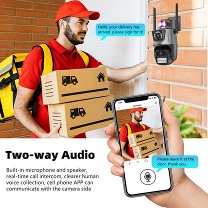 Wireless Doorbell Camera with Ringtone, PIR Body Detection, Live Image, Night Vision, Two-Way Audio, 2.4G Wifi Only, Instant Alerts, Rechargeable Battery, Compatible with Ios and Android