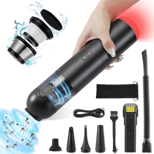 Multi-Function Cordless Handheld Vacuum Cleaner Rechargeable Emergency Lights 3 Layer Filter Air Blowing Deep Cleaning for Home for Car for Kitchen