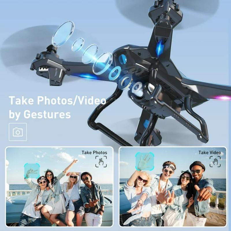 Snaptain S5C Wifi FPV Drone with 1080P HD Camera, Voice Control, Gesture Control RC Quadcopter for Beginners with Altitude Hold, RTF One Key Take Off/Landing, Compatible W/Vr Headset Accessories Mobile Remote FPV