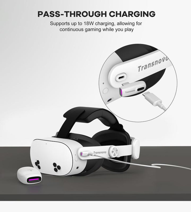 VR Wireless Gaming Earbuds 30Ms Low Latency, 2.4Ghz Wireless & Bluetooth Dual Connection, USB-C Dongle Included Compatible with Meta Quest 3S, Quest3, Quest 2, Quest Pro,Ps5,Ps4,Steam Deck, Pc,Switch