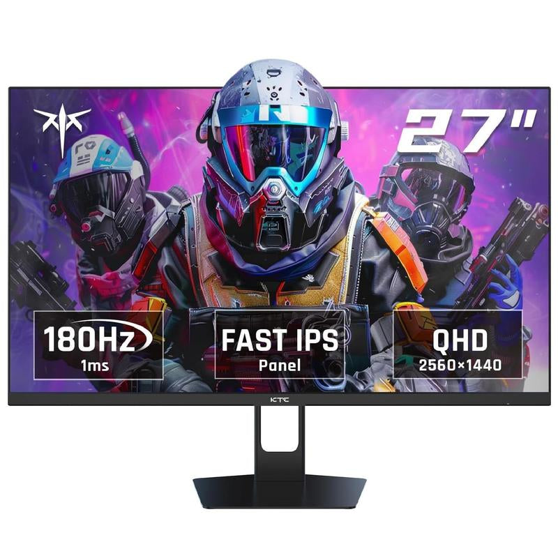 KTC 24 Inch 1080P Full HD Computer Monitor, 100Hz HDR10 Frameless Gaming Monitor with Freesync, HDMI & VGA Ports PC Monitor for Working, VESA, Tilt Adjustable, Eye Care