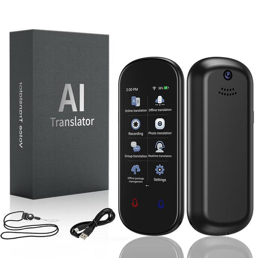 Exsulity Language Translator Device, Instant Translator with 3.1" Touch Screen & 139 Languages, Real Time Smart Voice Photo Translator, Offline Online Translation for Business Learning Travel