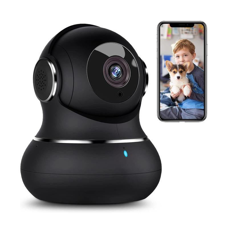 Litokam 2K Indoor Camera: 360° Pan/Tilt Home Security for Pets, Motion Detection, Night Vision, 2-Way Audio, Alexa Compatible, App Control