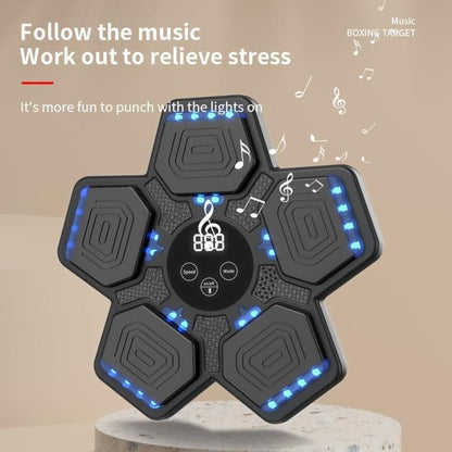 2025 New Model Smart Music Boxing Machine, Smart Bluetooth Boxing Machine with LED Electronic Wall Mounted, Home Indoor Workout Equipment