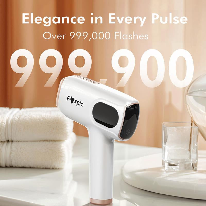 【Buy 1 Get 4】Hair Removal Device for Women and Men, 9 Smart Modes, At-Home Hair Removal Machine for Face Bikini Line Legs Arms Armpits Epilator Blade