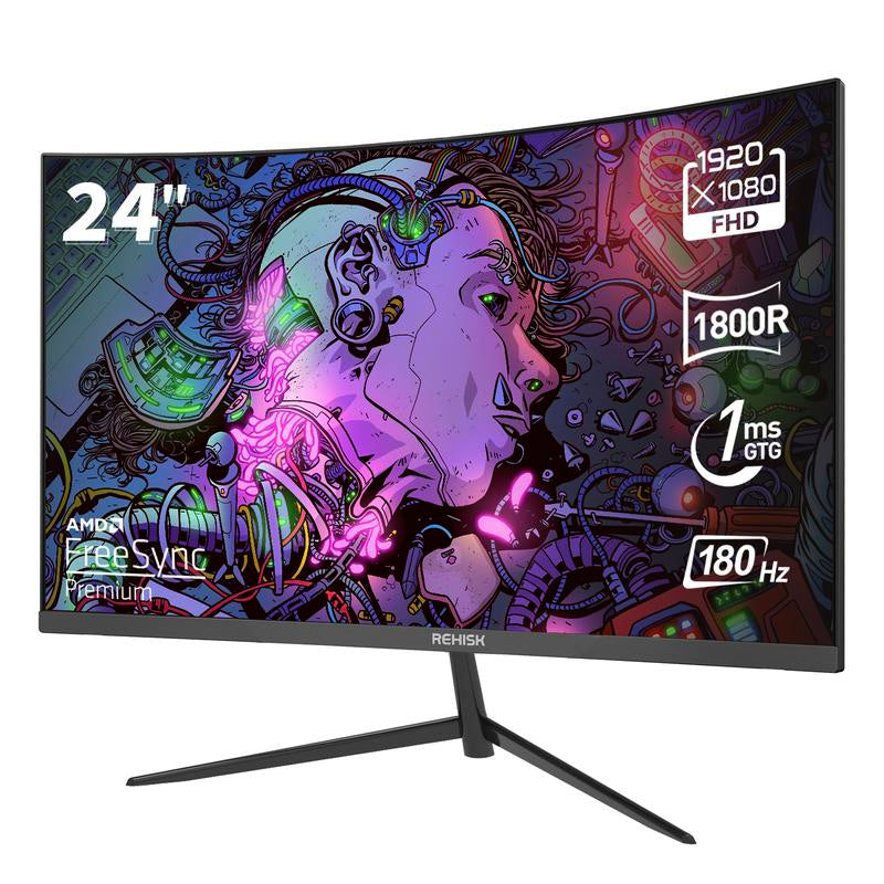 27 Inch QHD 165Hz 1MS Curved 1800R Gaming Computer Monitor,Ips,Anti-Blue Light,110% Srgb, Speaker,For Gaming and Working