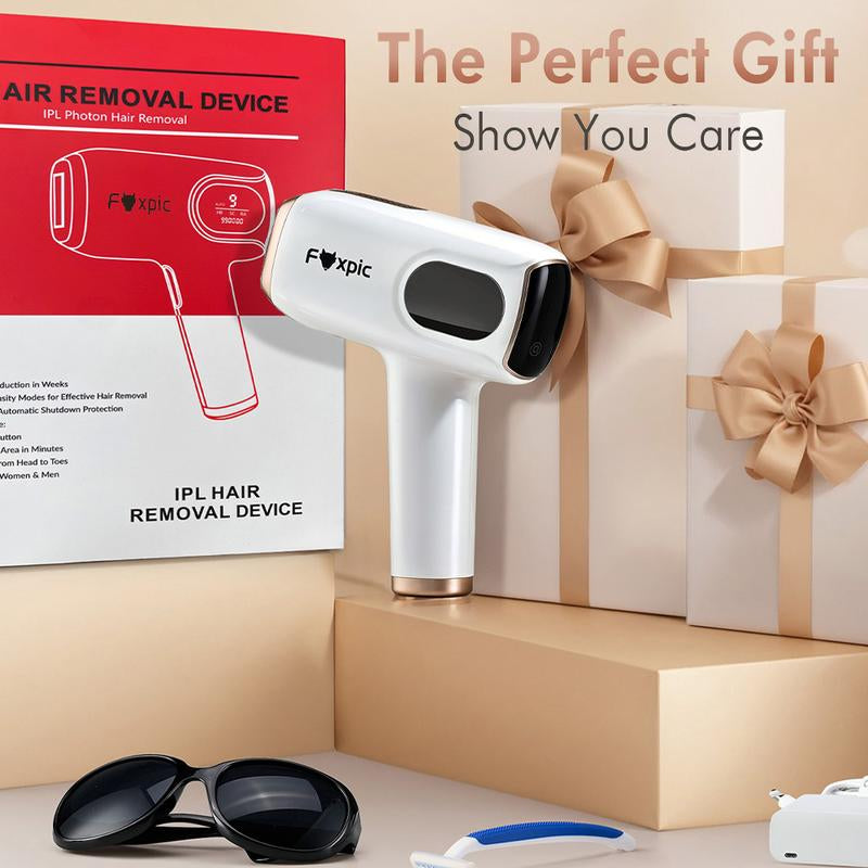 【Buy 1 Get 4】Hair Removal Device for Women and Men, 9 Smart Modes, At-Home Hair Removal Machine for Face Bikini Line Legs Arms Armpits Epilator Blade