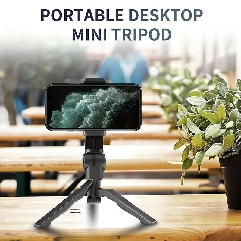 360° Adjustable Tripod Desktop Stand Desk Holder Stabilizer for Cell Phone Accessories, Cellphone Smartphone Mount