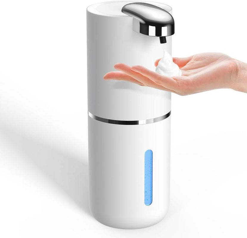 Automatic Foaming Soap Dispenser, 4-Level Adjustable Touchless Soap Dispenser Electric, Rechargeable Foam Hand Soap Dispenser for Bathroom Kitchen, 13.5Oz/400Ml, Wall Mount Auto Soapdispenser