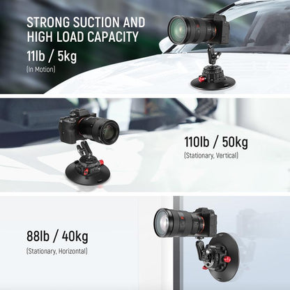 NEEWER CA013 6" Camera Suction Mount with Ball Head Magic Arm