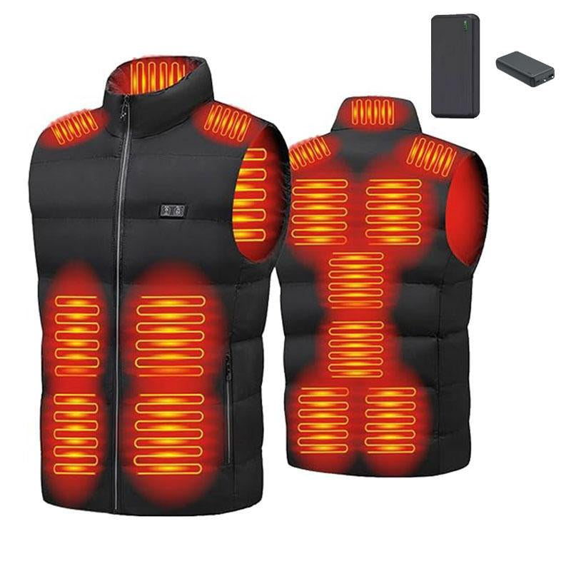 USB Rechargeable Smart Heating Vest, Warm Lightweight Outdoor Vest with Battery, Men'S Winter Sports Gear for Outdoor Activities, Christmas Gift, Heated Winter Vest