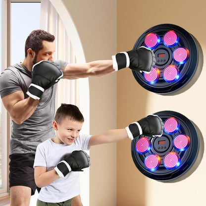 Smart Music Boxing Target, 1 Set Rechargeable Fitness Machine, Boxing Training Equipment, Arm Muscle Training Equipment for Home Gym