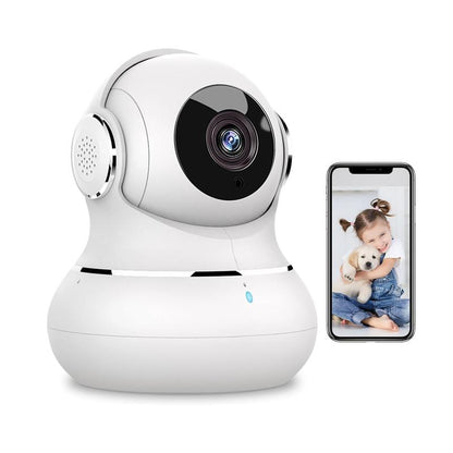 Litokam 2K Indoor Camera: 360° Pan/Tilt Home Security for Pets, Motion Detection, Night Vision, 2-Way Audio, Alexa Compatible, App Control