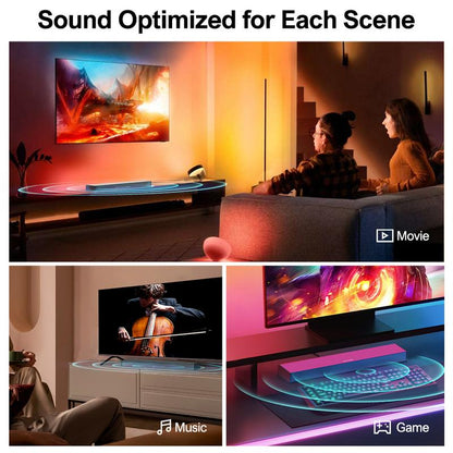 ULTIMEA TV Soundbar with Subwoofer.2.1 Bass Soundbar for Pc.Audio Soundbar for Smart Tv.Bluetooth TV Soundbar.Compatible with HDMI Arc/Opt/Aux.Nova S40.Smartphone Soundbar.Bluetooth for Mobile Phones Pool Home Speaker Tv Soundbar. Soundsystem.Bluetooth