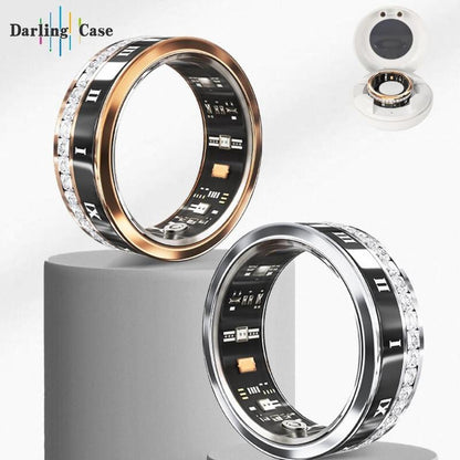 DARLING Case Smart Ring, 1 Count Rechargeable Fitness Ring, Health Ring, Easy to Put On, Fitness Tracker, Pedometer, Calories Step Counter