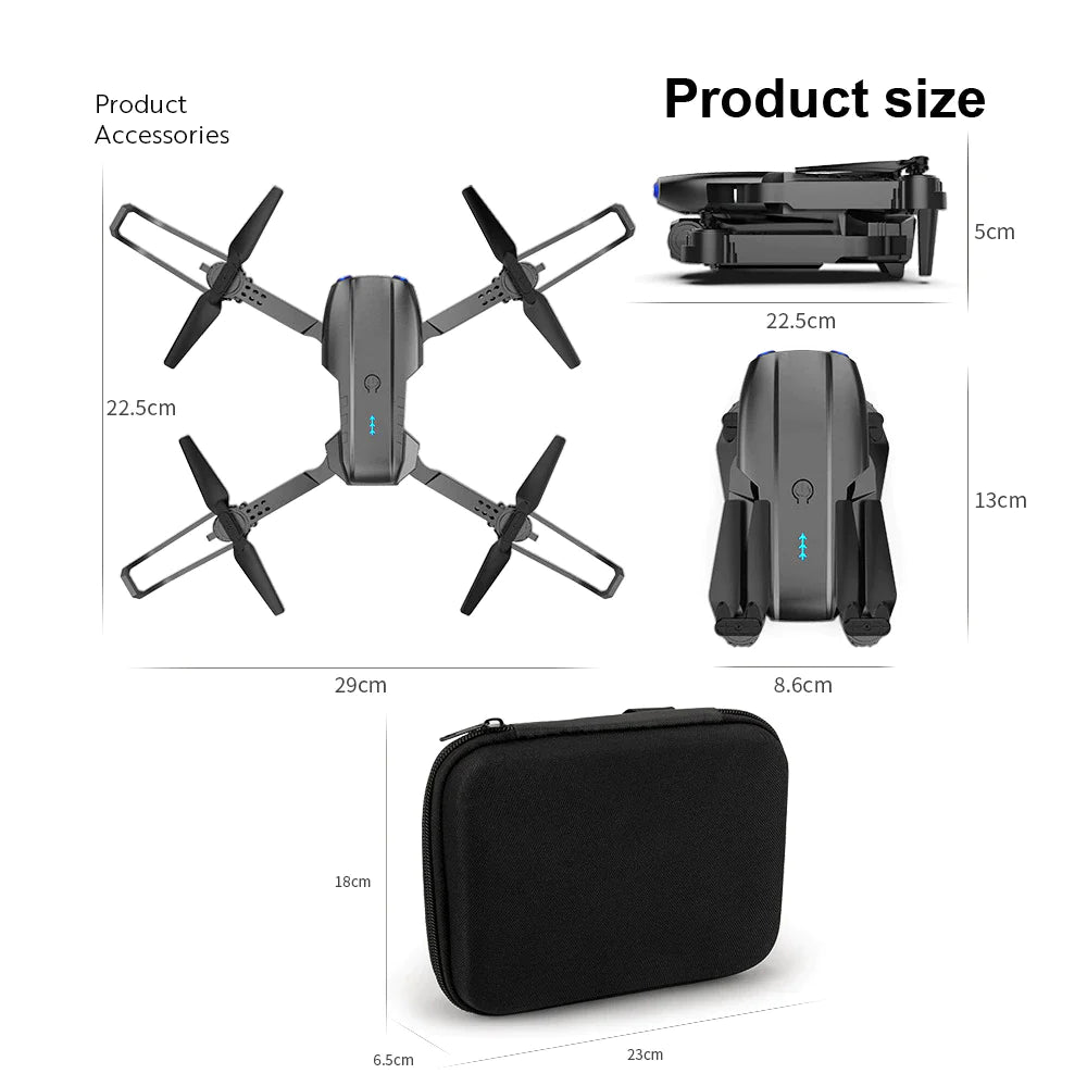 Drones Quadcopter 5G 4K GPS Drone X Pro with HD Dual Camera Wifi FPV Foldable RC