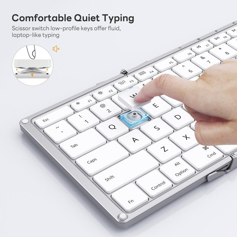 XK01-A Portable Bluetooth Folding Keyboard for Mac