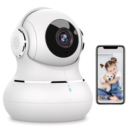 Litokam 2K Indoor Camera: 360° Pan/Tilt Home Security for Pets, Motion Detection, Night Vision, 2-Way Audio, Alexa Compatible, App Control